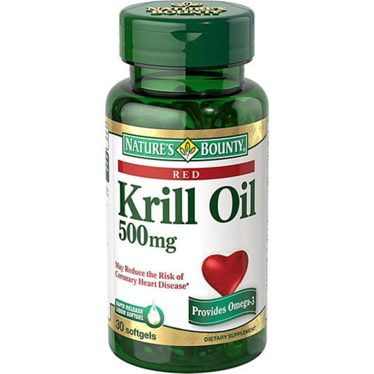 KRILL OIL 500MG SOFTGELS 30CT NAT BOUNTY