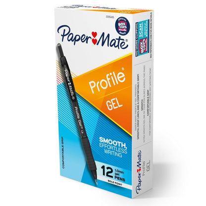 Papermate Profile Gel Pen 0.7Mm 2Cd Black