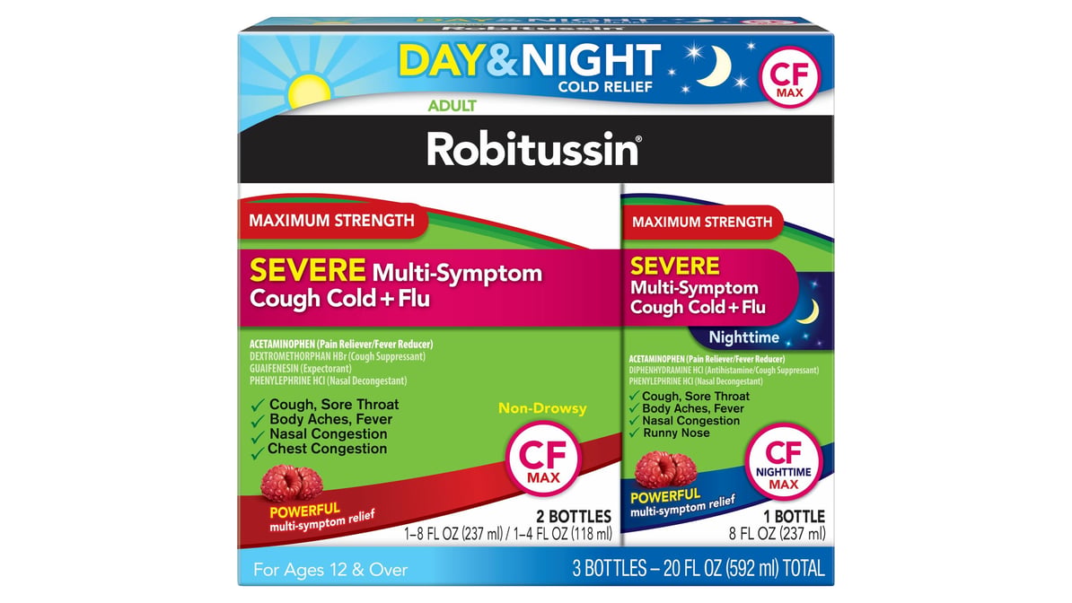 ROBITUSSIN HONEY CF MAX NT LIQ 4OZ