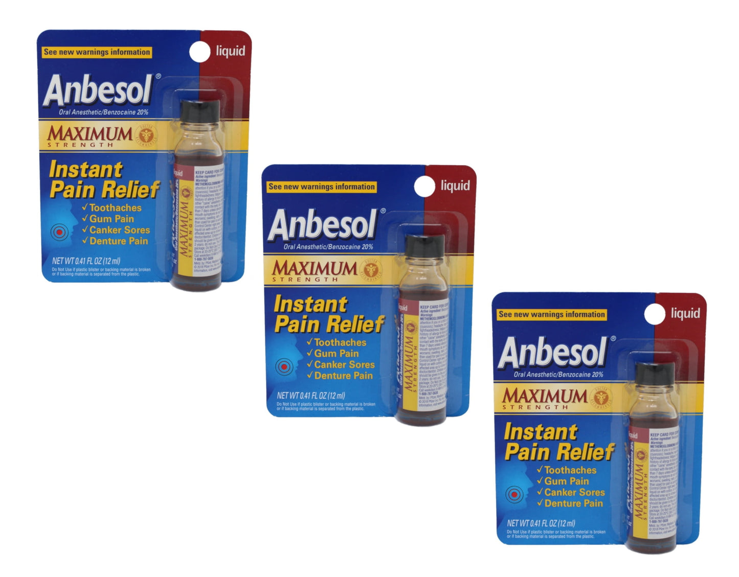 ANBESOL LIQUID MAX STRENGTH 0.41OZ