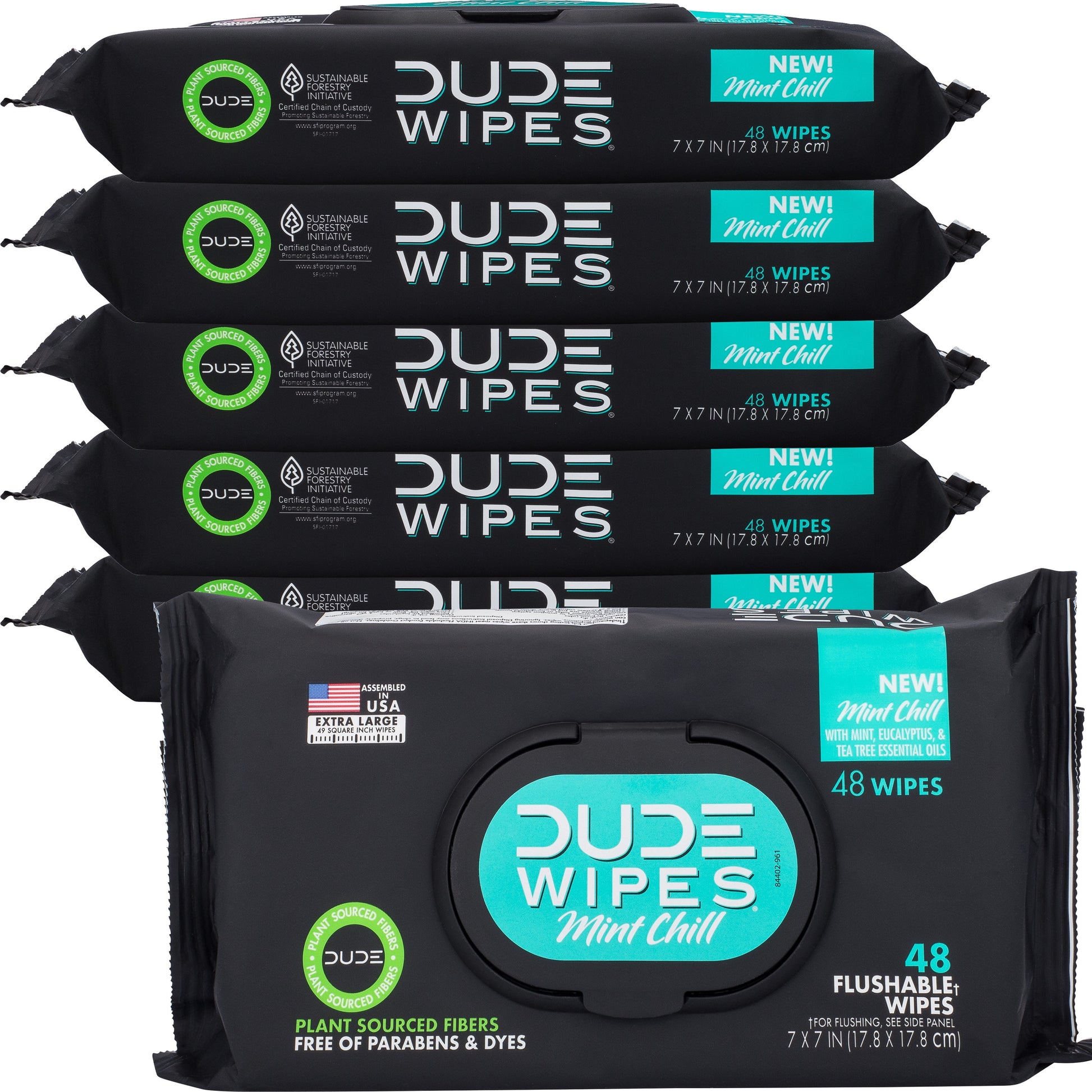 DUDE WIPES WIPES,BODY,MINT CHILL