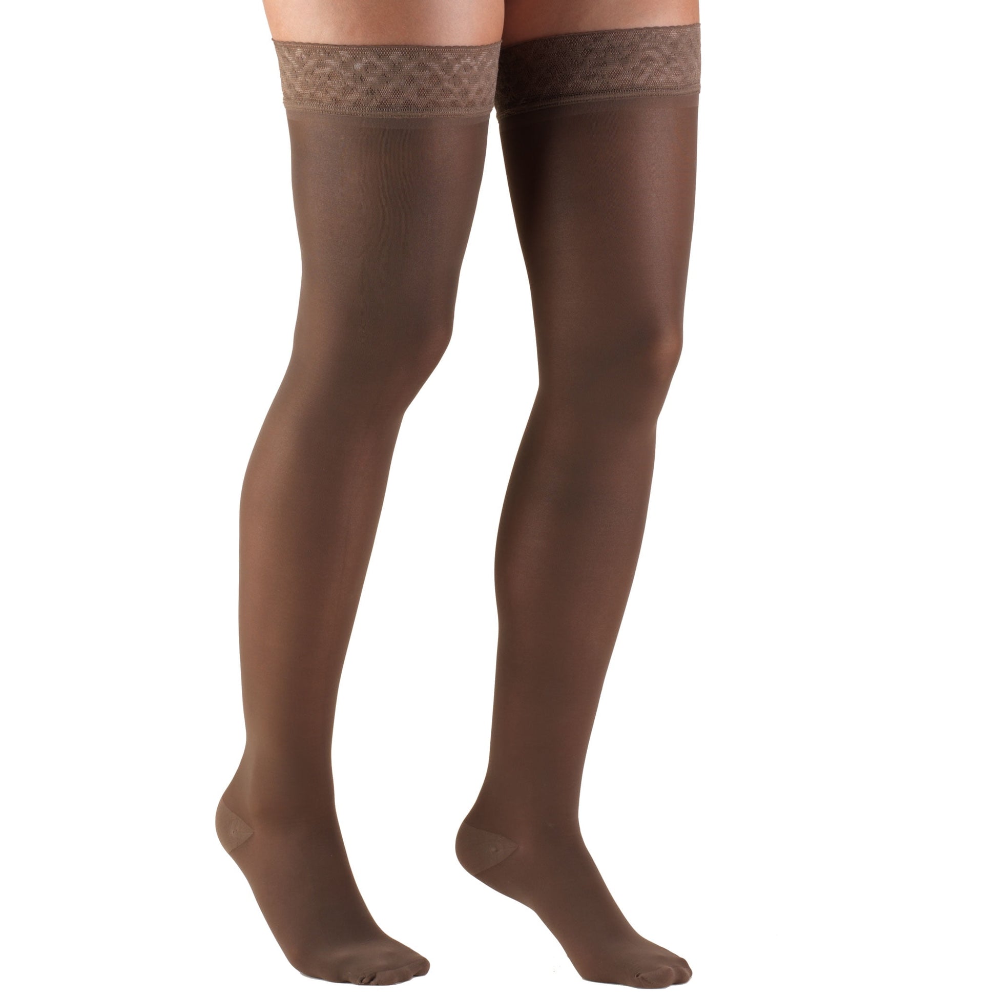 GNP STOCKING THIGH LACE 15-20MMHG BGE MD