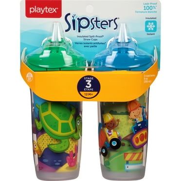 Playtex Baby Mutant Ninja Turtles Stage 3 Straw Insulated Cups 9oz 2 Pack