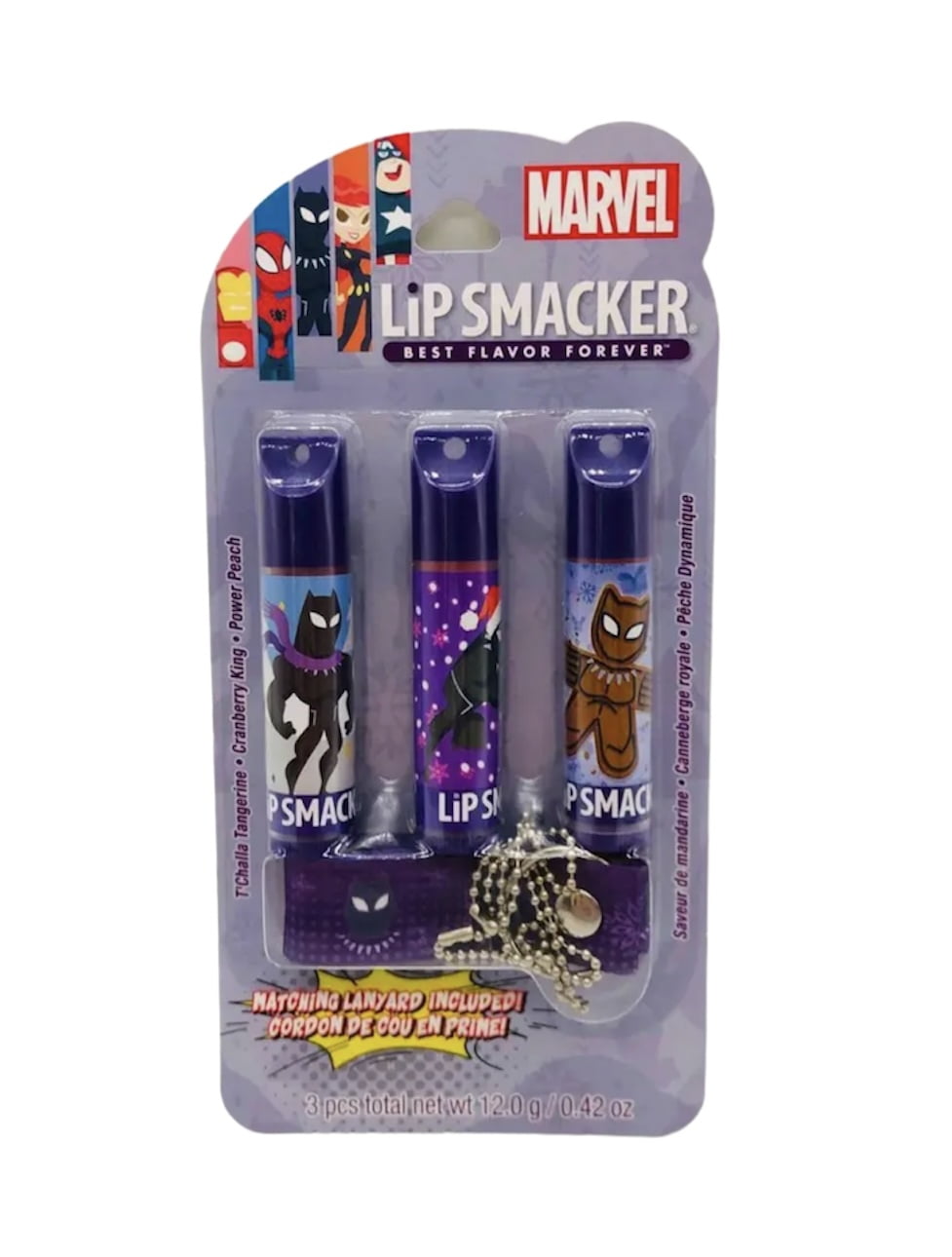 Lip Smacker Marvel Superhero Balm - Black Panther - T'Challa Tangerine