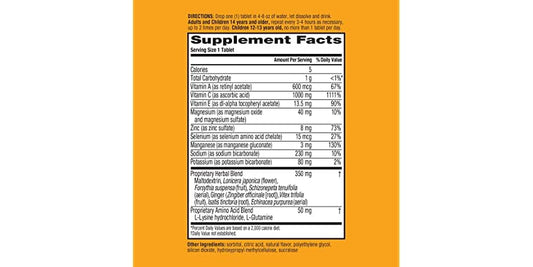 AIRBORNE TABLET LEMON LIME 10CT
