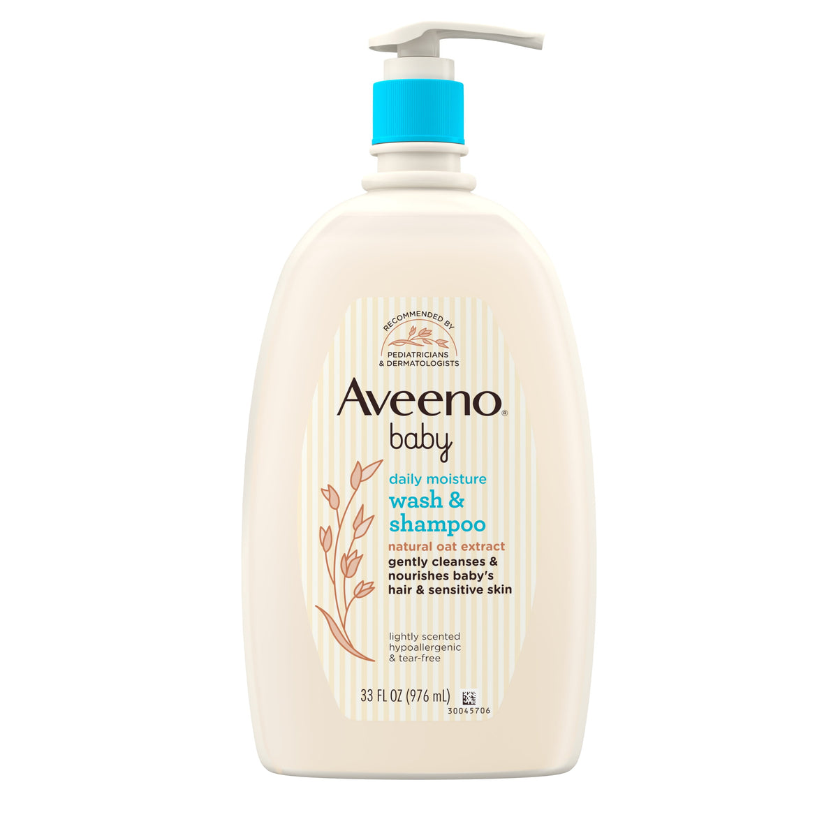 Aveeno Baby Wash & Shampoo Daily Moisture 33oz Oat Extrct
