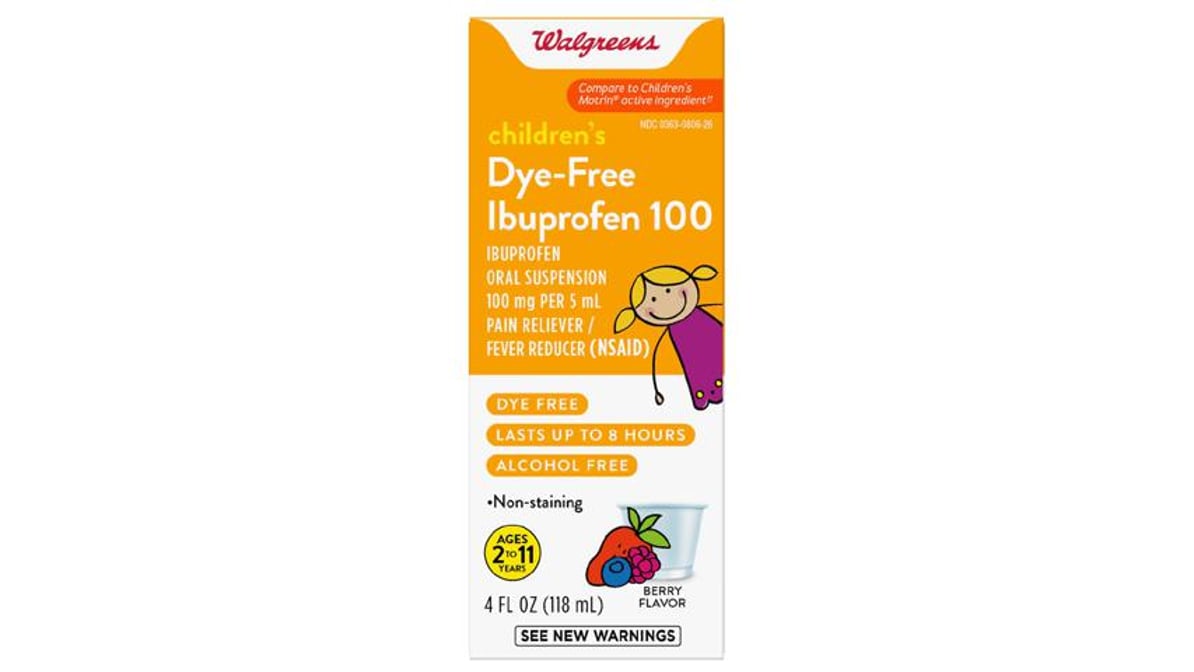 IBUPROFEN CHILD 100MG-5ML BERRY SUS 4OZ