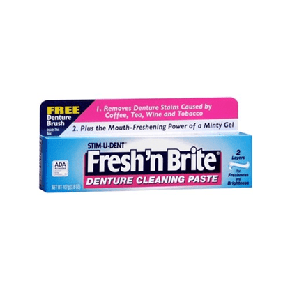 FRESH N BRITE DENTURE PASTE MINT 3.8OZ