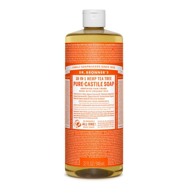 Dr. Bronners Tea Tree 2oz (12in) Castile Soap