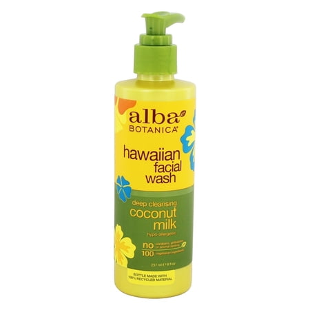 ALBA BOTANICA FACIAL WASH,COCONUT MILK