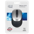 Adesso iMouse A10 Antimicrobial Wireless Mouse - Black and Silver