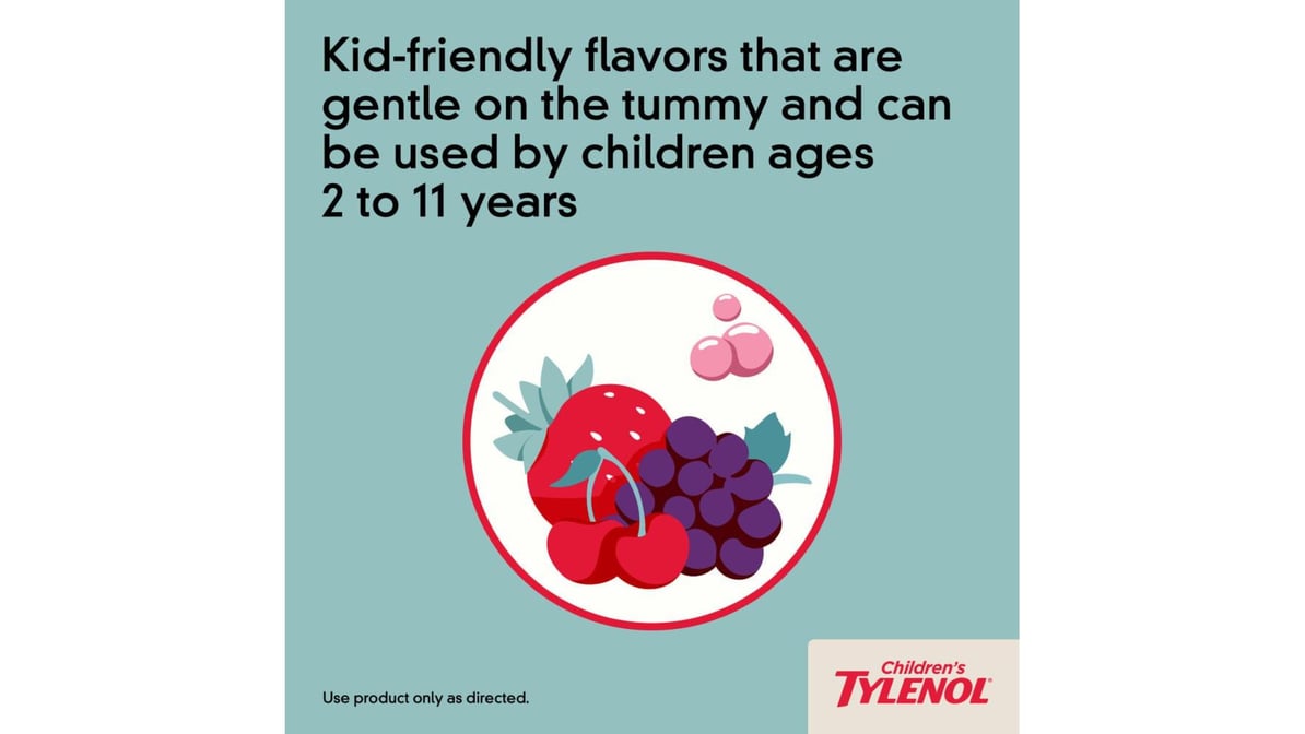 TYLENOL CHILD BUBBLEGUM CHEW TAB 24CT