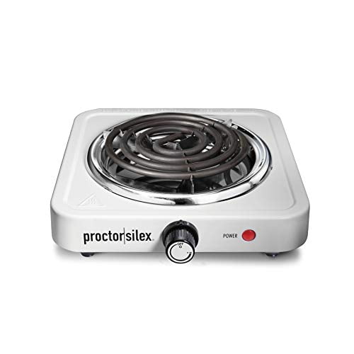 Proctor Silex Single Burner Metal Hot Plate - Black