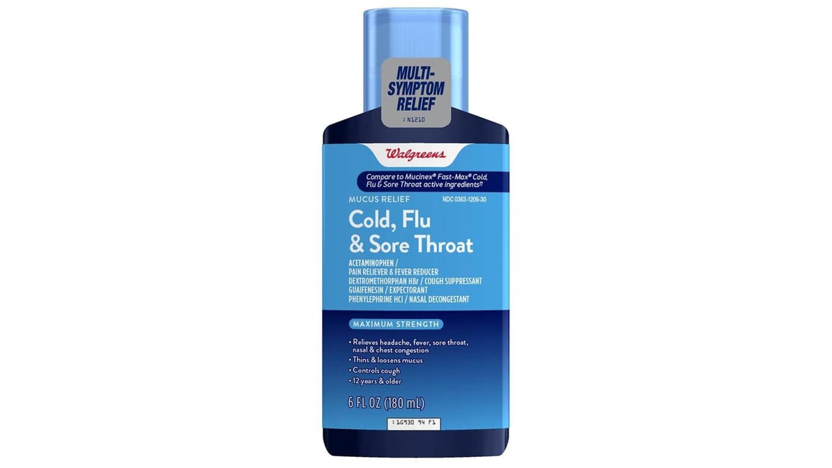 GNP MUCUS RLF CLD FLU&THROAT MAX STR 6OZ