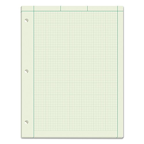 Tops Graph Pads 8-1/2" x 11", Glue Top, Graph Rule (10 x 10), 50 Sheets