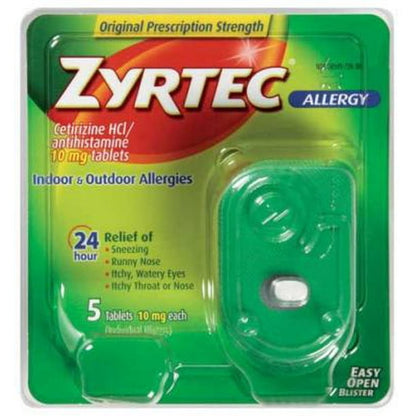 ZYRTEC ALLERGY 5 MG TAB 35