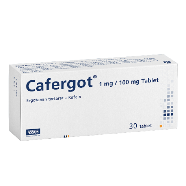 ERGOTAMINE/CAFF TB 1-100MG 100