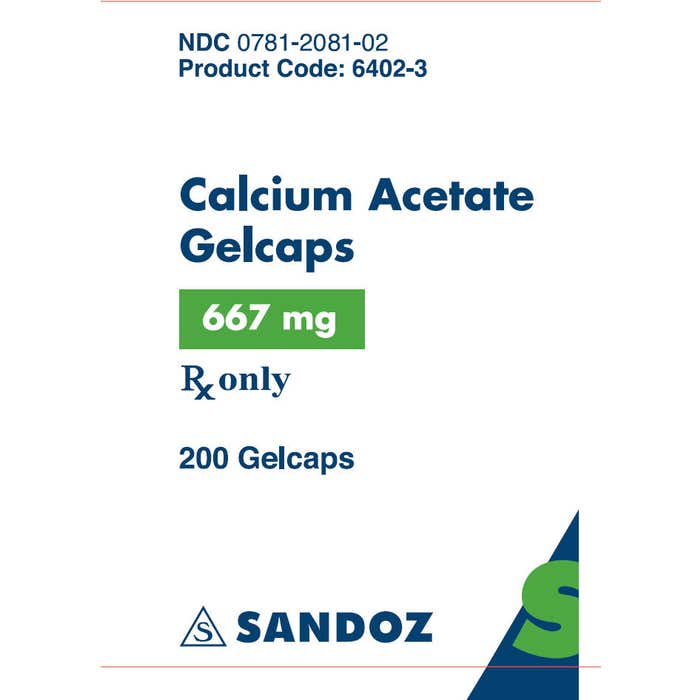 CALCIUM ACETATE TB 667MG 200