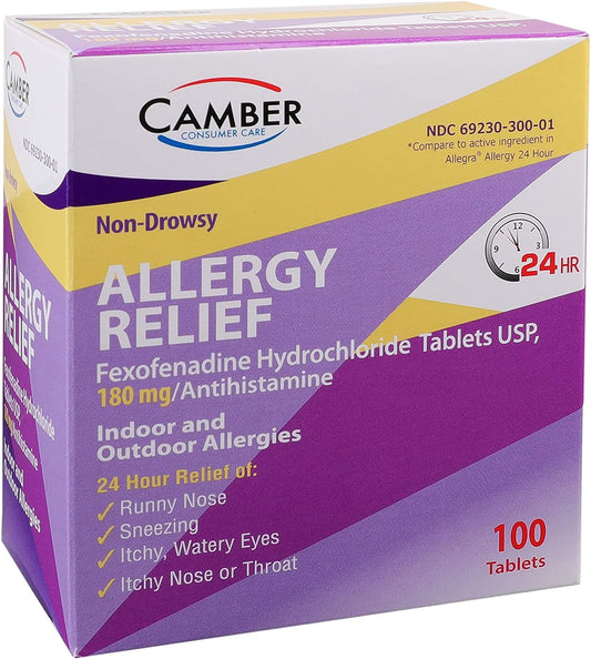 FEXOFENADINE TB 180MG 100 CPLT