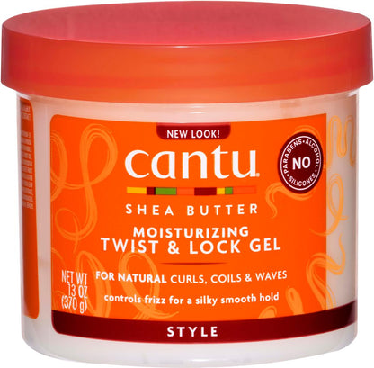 Cantu Shea Butter Twist And Lock Gel 13oz Jar
