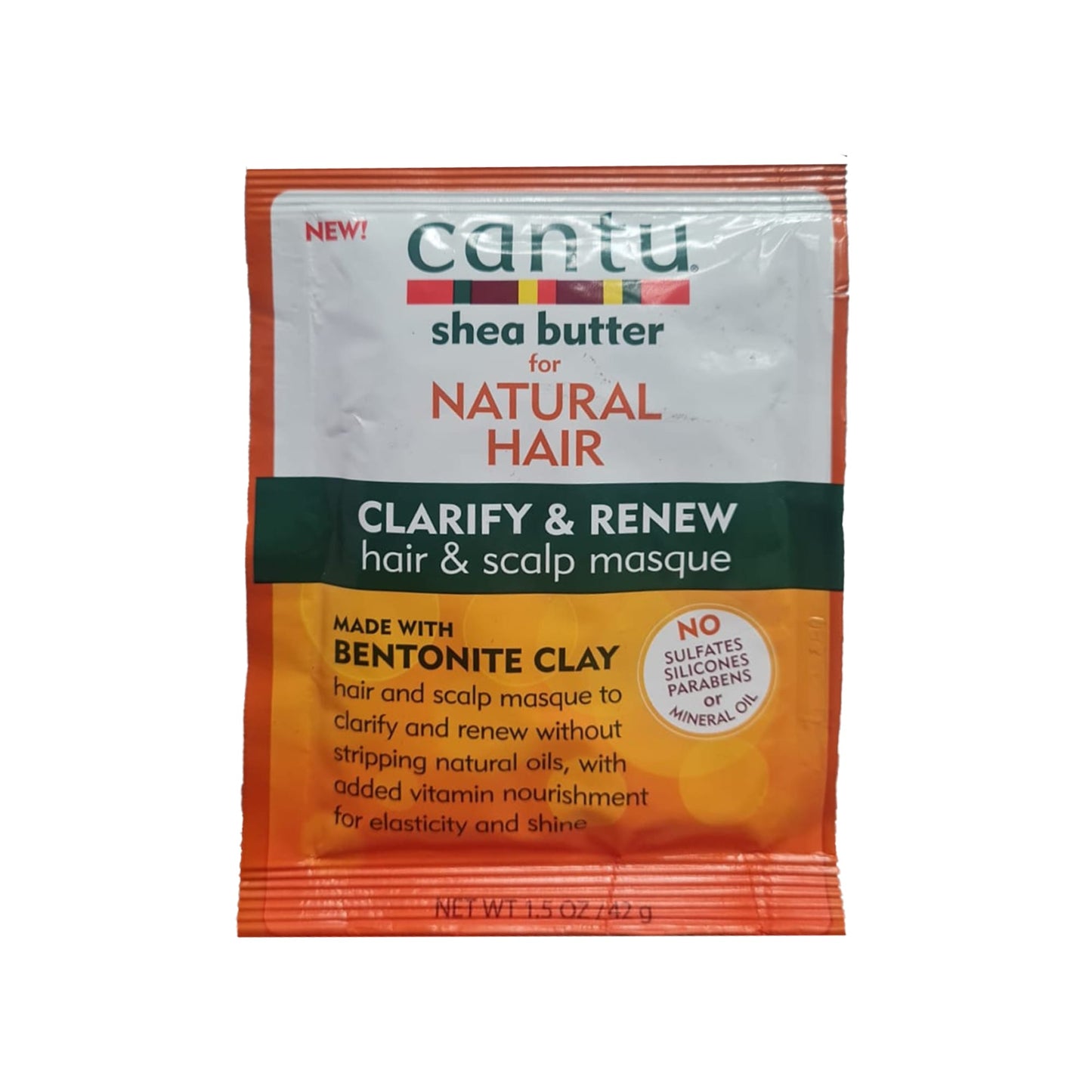 Cantu Natural Hair Clarify Rnw Hair Scalp Masque 1.5oz (6in)