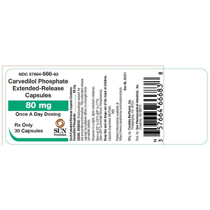 CARVEDILOL PHOS CP 80MG 30 ER