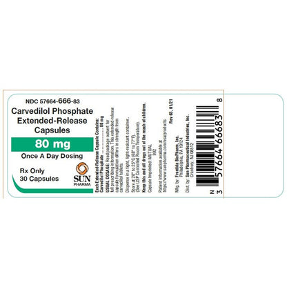 CARVEDILOL PHOS CP 80MG 30 ER