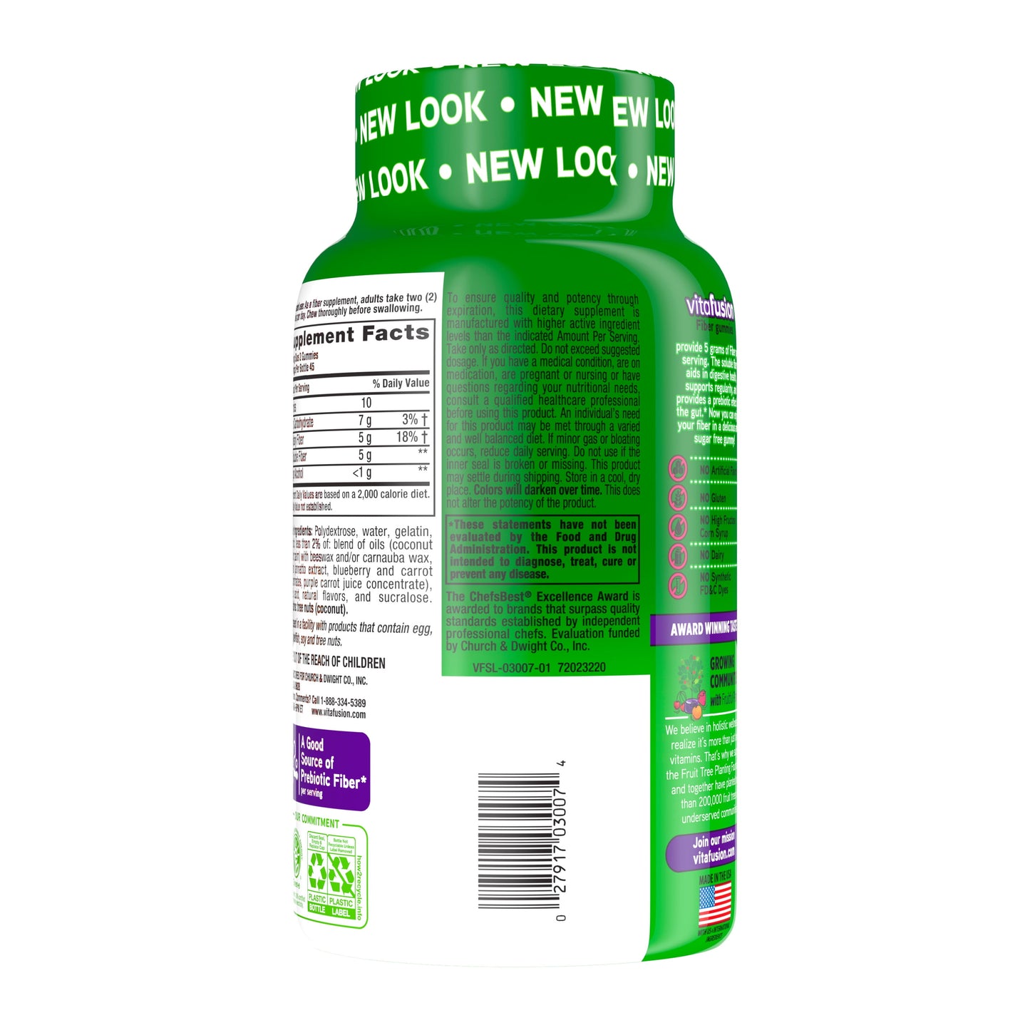 VITAFUSION FIBER GUMMY 90CT
