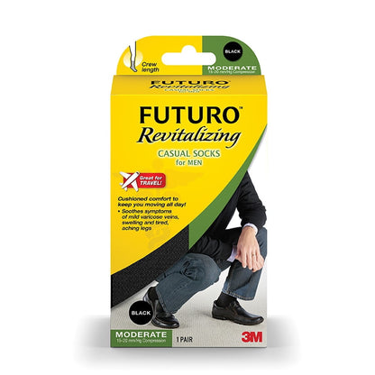 FUTURO DRS SOCK MEN BLK MD 15-20M