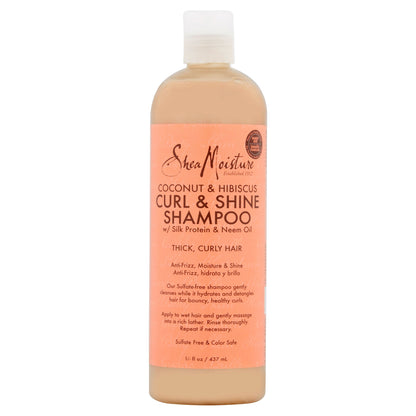 CURL AND SHINE SHAMPOO COCONUT & HIBICUS
