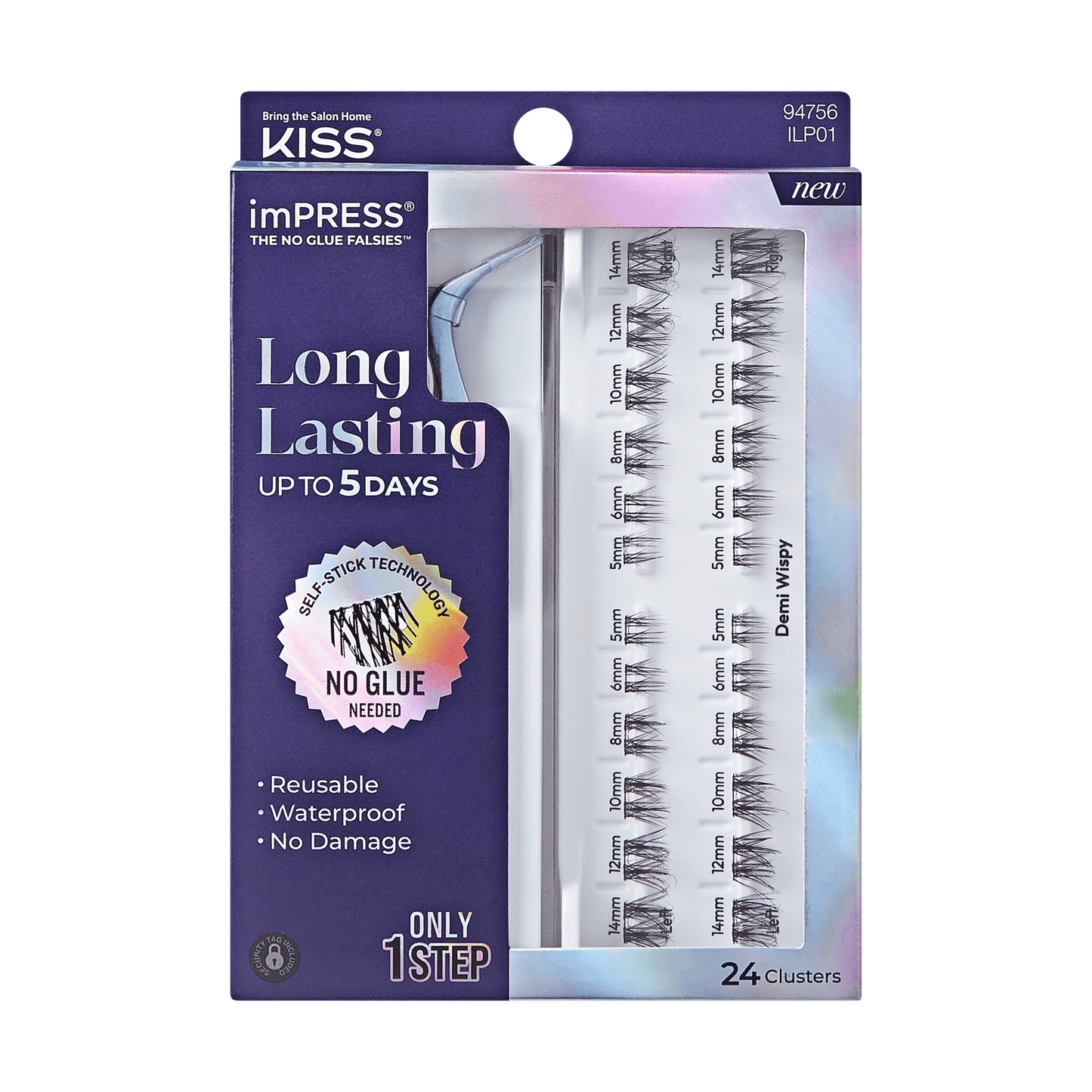 KISS ImPRESS Falsies Long Lasting Self Adhesive Lashes - Demi Wispy