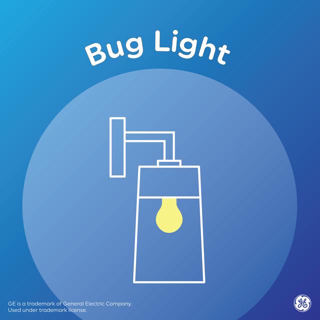 GE Lighting Specialty LED 100 Watt Replacement, Yellow Light, A19 Bug Light Bulb, 1 Pack