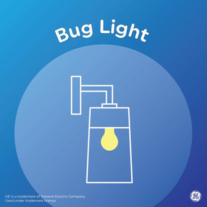 GE Lighting Specialty LED 100 Watt Replacement, Yellow Light, A19 Bug Light Bulb, 1 Pack