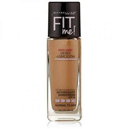 MAYBELLINE New York Fit Me Dewy + Smooth Foundation Makeup, 375 Java, 1 oz