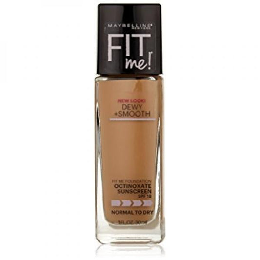 MAYBELLINE New York Fit Me Dewy + Smooth Foundation Makeup, 245 Classic Beige, 1 oz