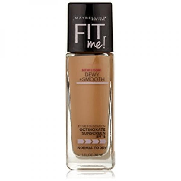 MAYBELLINE New York Fit Me Dewy + Smooth Foundation Makeup, 240 Golden Beige, 1 oz