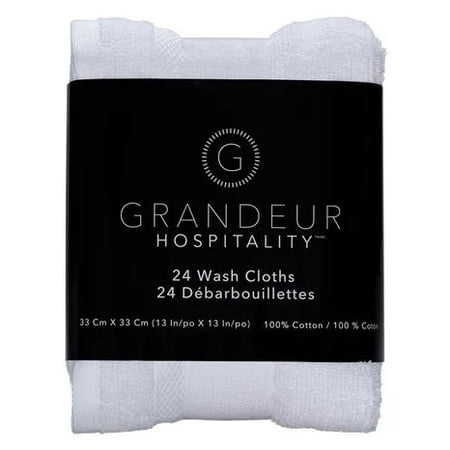 Royal Crest Wash Cloths - White, 2 count