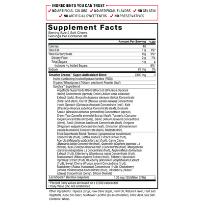 FORCE FACTOR SMARTER GREENS TB 90