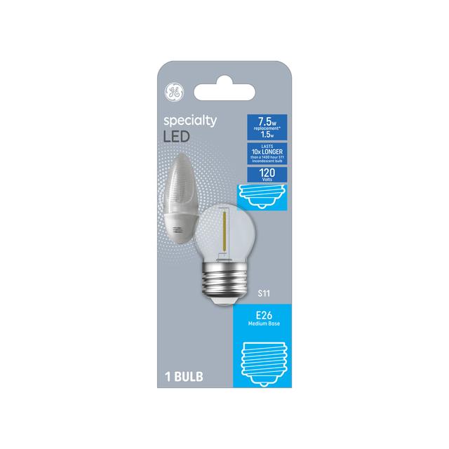 GE Lighting Specialty C7 LED Light Bulb, Night Light Bulb Replacement, Soft White, 2 Pack