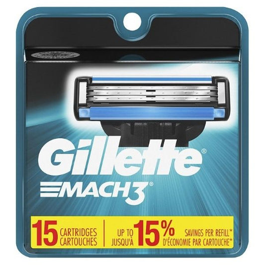 Gillette Mens Mach 3 Razor Refills 4 Count