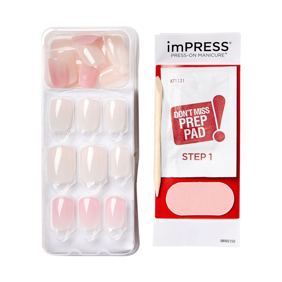 Kiss Bare But Better Nails 30 Count Short Effortless Finish