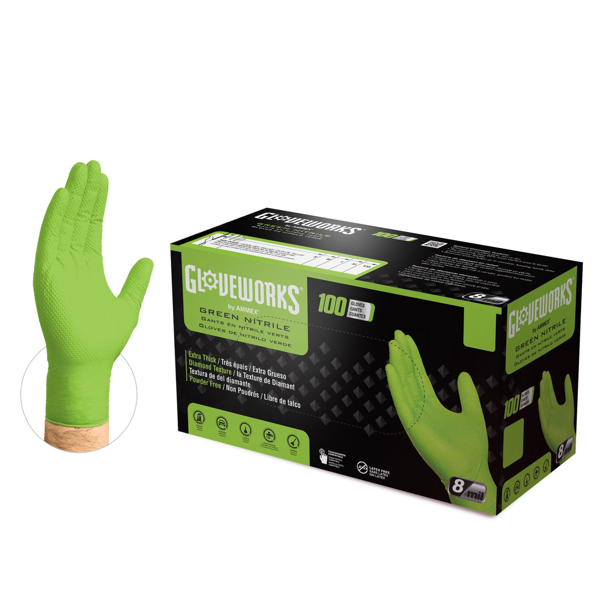 GLOVE TRNX NIT GV 100 PWF MD