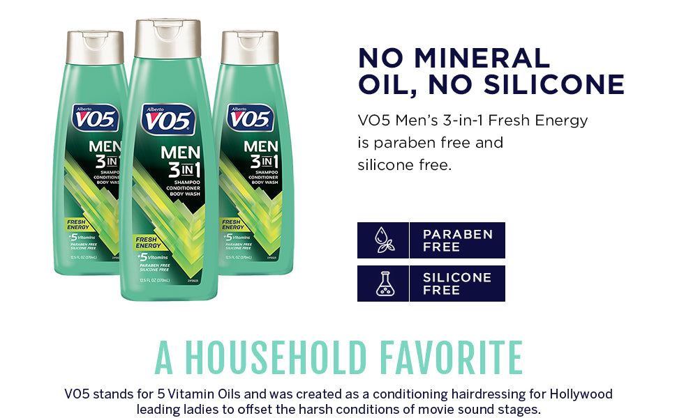 VO5 MENS 3IN1 FRESH ENERGY SHAM 12.5OZ