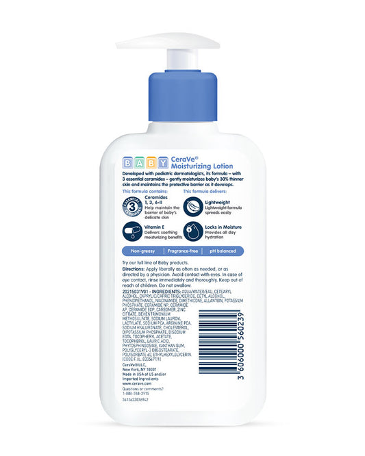 CERAVE BABY MOISTURIZING LOT 8OZ