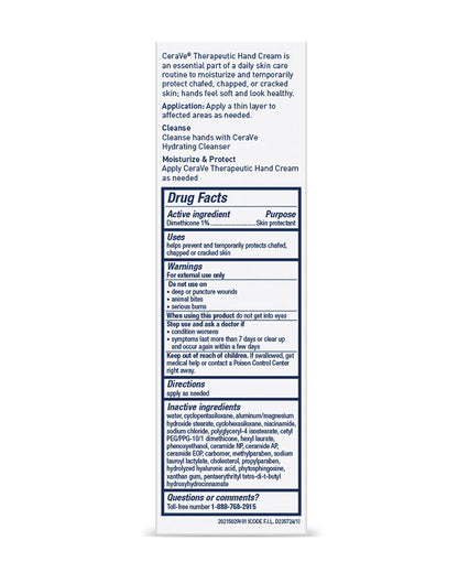 CERAVE THERAPUTIC HAND CR 1% 85GM