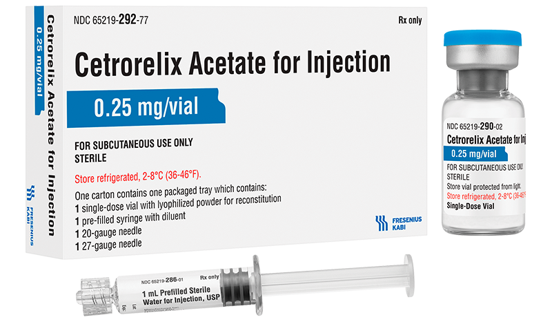 CETRORELIX ACET PR0.25MG W/DIL SY