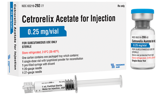 CETRORELIX ACET PR0.25MG W/DIL SY