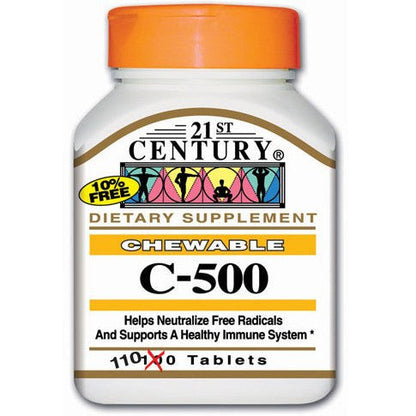 21ST CENTRY VITA C TB 500MG110CHE