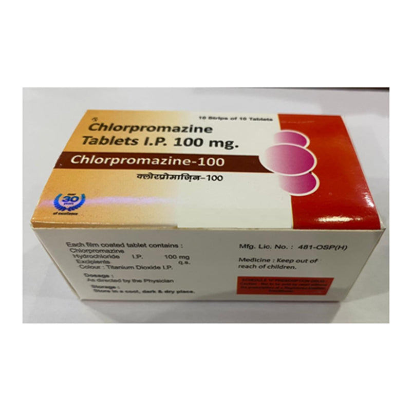 CHLORPROMAZINE TB 200MG 100
