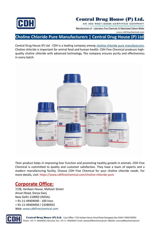CHOLINE CHLORIDE USP 1000 GM DS